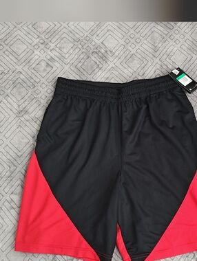 Nike Men's HBR Black Red Athletic Basketball Shorts Size XL 910704-013
